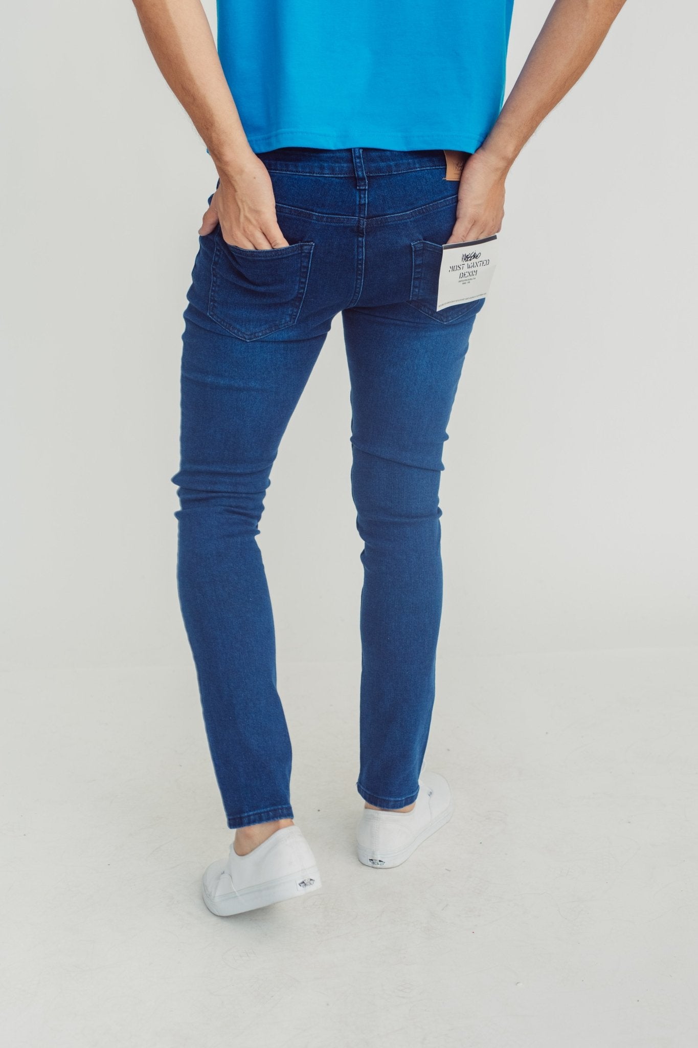 Blue Most Wanted Basic Five Pocket Skinny jeans - Mossimo PH