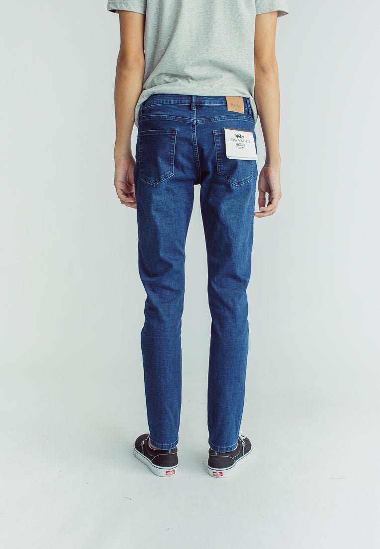 Blue Most Wanted Skinny Fit Low Rise Five Pocket jeans - Mossimo PH