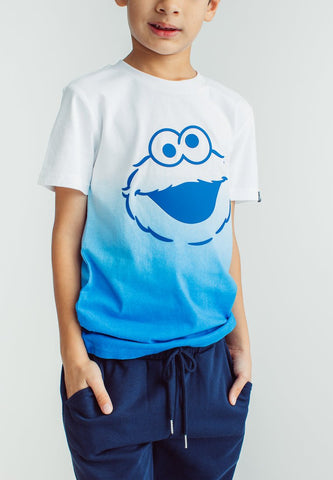 Blue Sesame Street Cookie Monster Dip Dye Shirt and Pants Set - Mossimo PH