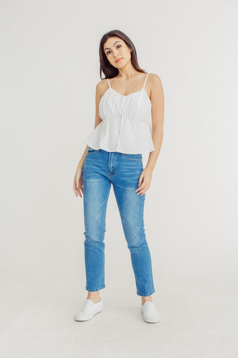 Blue Straight Mid Ripped Jeans - Mossimo PH