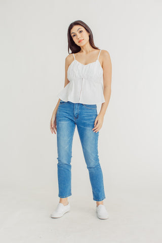Blue Straight Mid Ripped Jeans - Mossimo PH