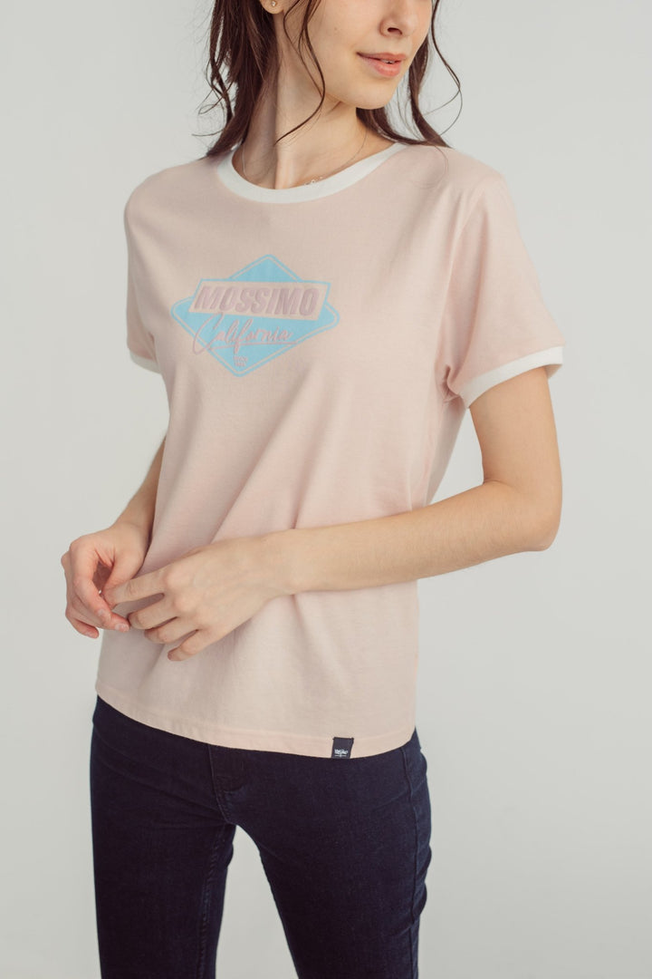 Blush with Mossimo California Big Branding Classic Fit Tee - Mossimo PH