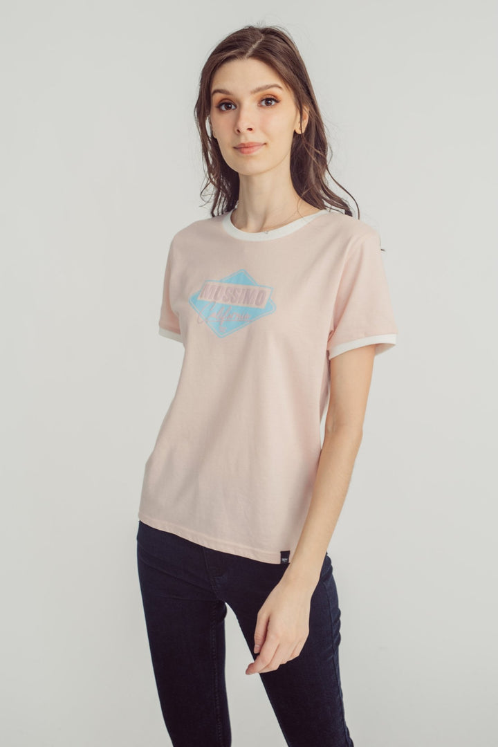 Blush with Mossimo California Big Branding Classic Fit Tee - Mossimo PH