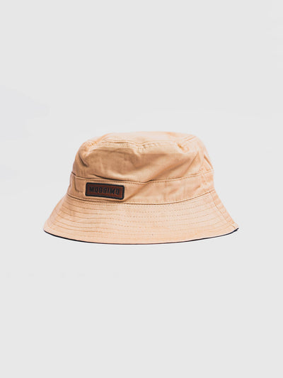 Bucket Hat With Woven Patch Embroidery and Debossed Leather Patch - Mossimo PH