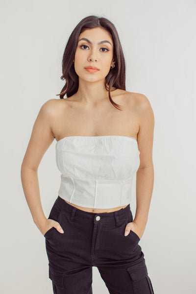 Candice White Corset Tube Top - Mossimo PH
