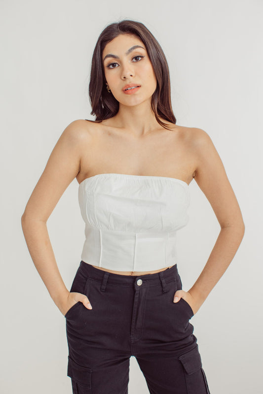 Candice White Corset Tube Top - Mossimo PH