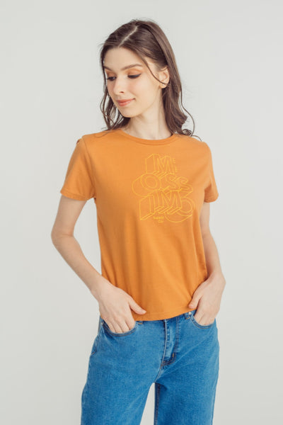 Cashew Big Branding with High Density Outline Classic Fit Tee - Mossimo PH