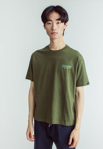 Chive Basic Round Neck with Flat Illustration Print Urban Fit Tee - Mossimo PH