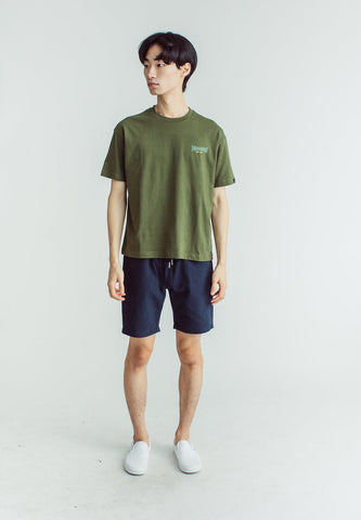 Chive Basic Round Neck with Flat Illustration Print Urban Fit Tee - Mossimo PH