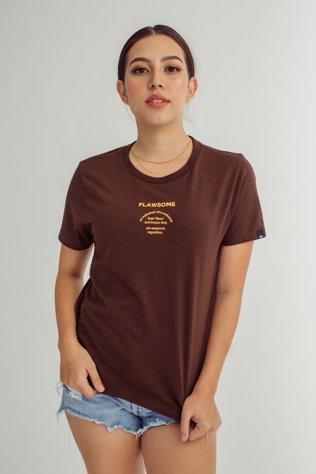 Choco Brown High Density Statement Classic Fit Tee - Mossimo PH