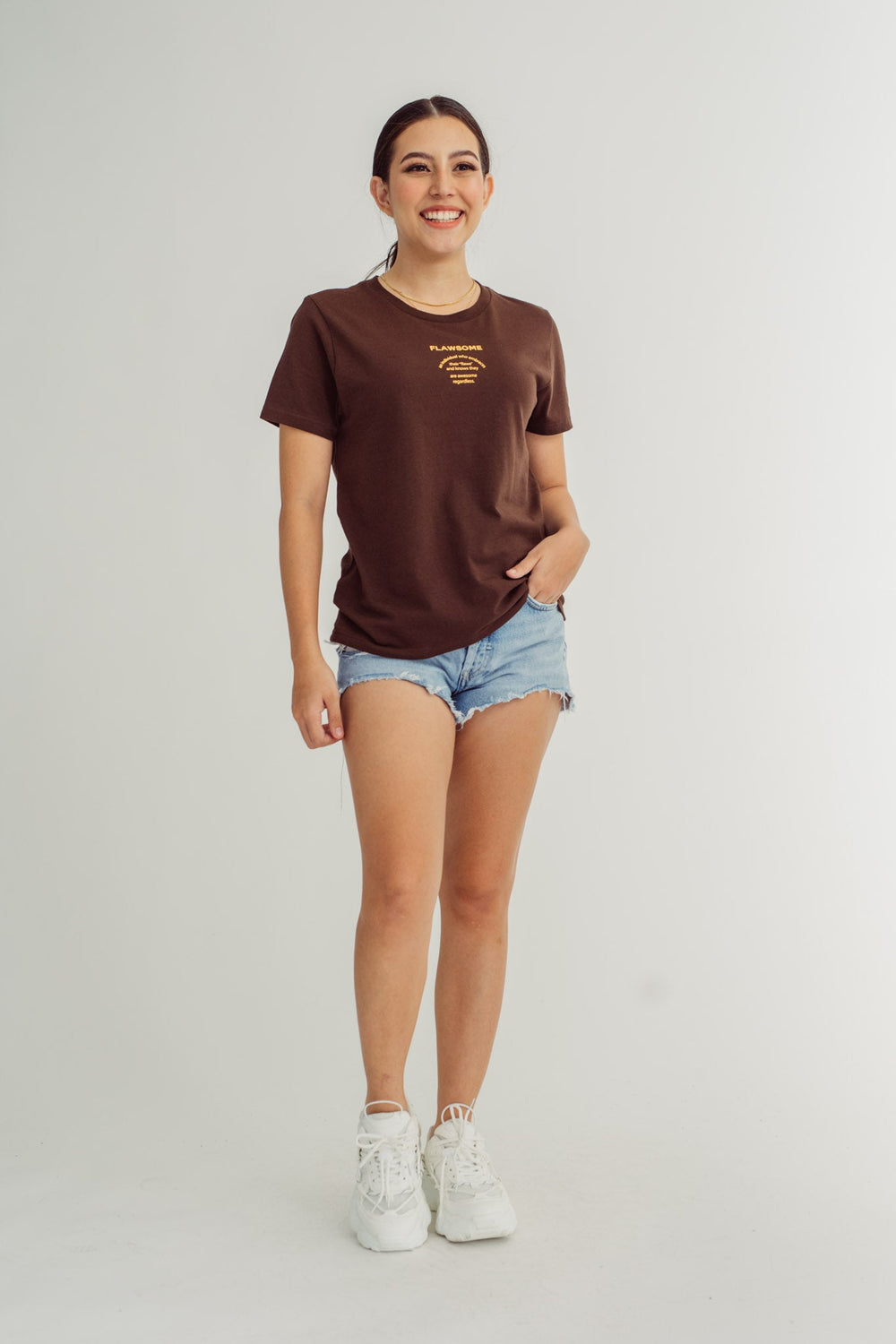 Choco Brown High Density Statement Classic Fit Tee - Mossimo PH