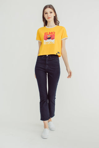 Citrus with Elmo Big Face Classic Cropped Fit Tee - Mossimo PH
