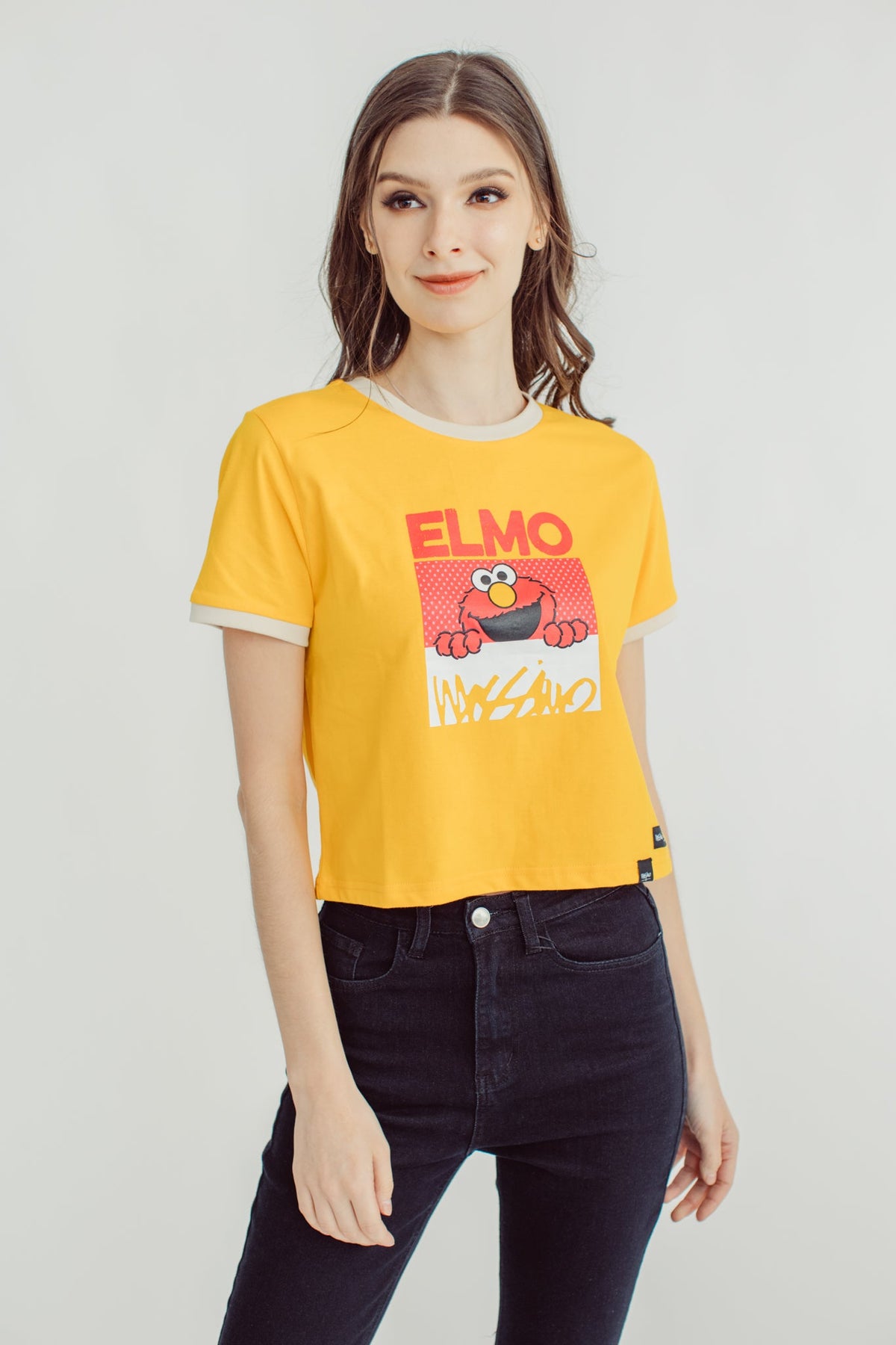 Citrus with Elmo Big Face Classic Cropped Fit Tee - Mossimo PH