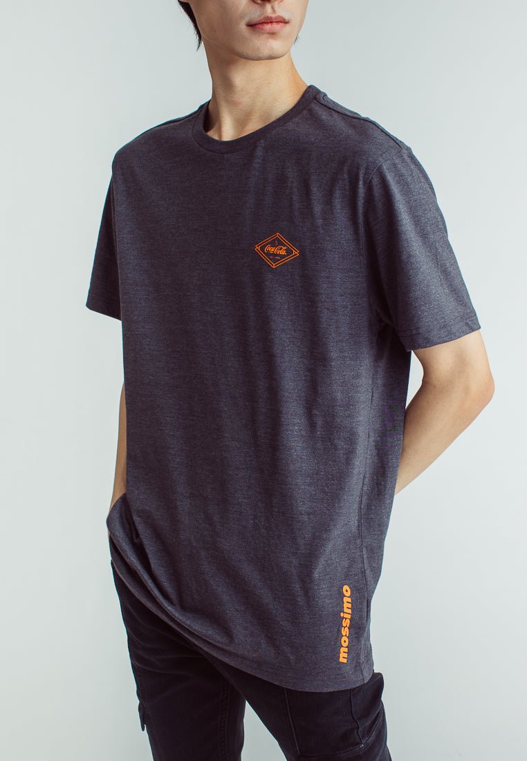 Coca-Cola Acid Black Basic Round Neck with High Density Modern Fit Tee - Mossimo PH