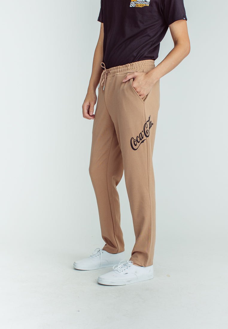 Coca-Cola Dark Khaki with High Density Print Straight Pants - Mossimo PH