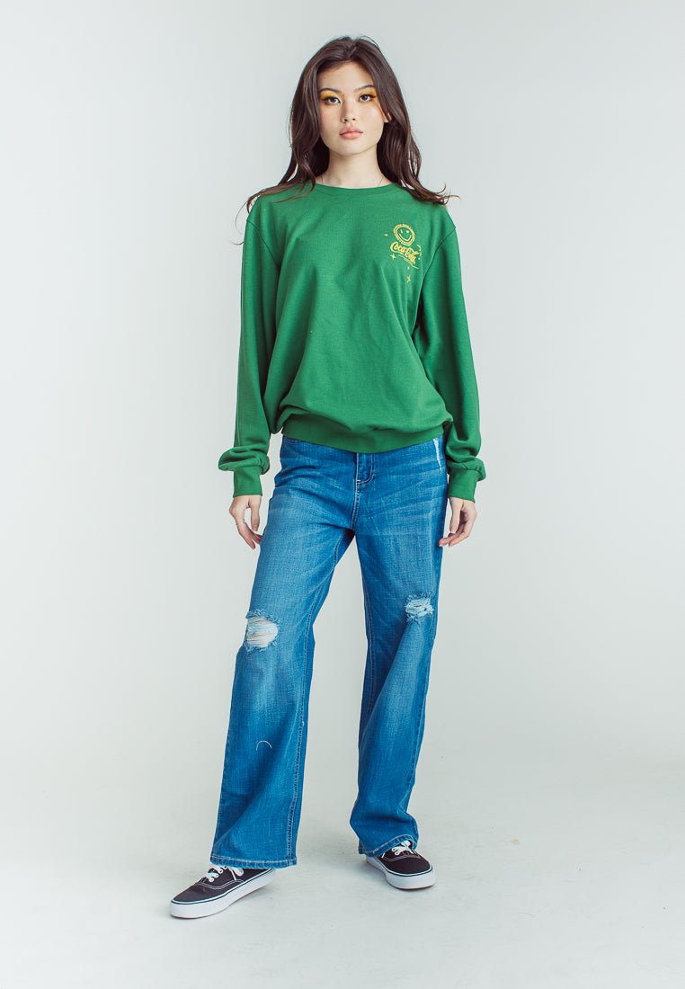 Coca-Cola Green Modern Fit Pullover with Flat Print - Mossimo PH