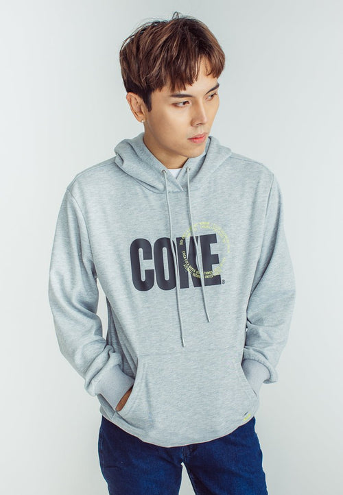 Coca-Cola Light Gray Unisex Modern Fit Hoodie with Embroidery Flat – PH