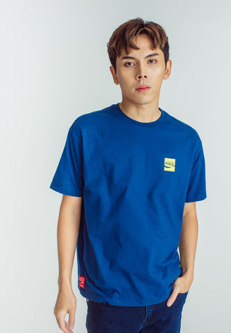 Coca-Cola Midnight Blue Basic Round Neck with Flat Print Urban Fit Tee - Mossimo PH