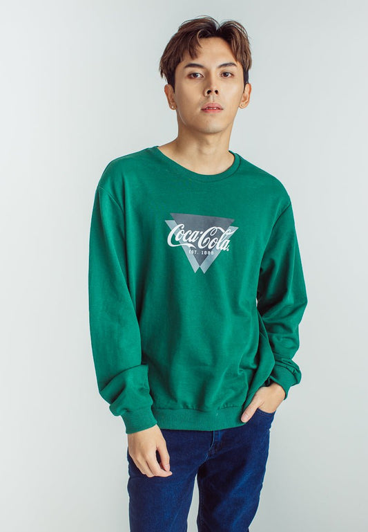 Coca-Cola Moss Green Modern Fit Pullover with Flat Pint - Mossimo PH