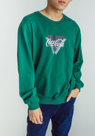 Coca-Cola Moss Green Modern Fit Pullover with Flat Pint - Mossimo PH