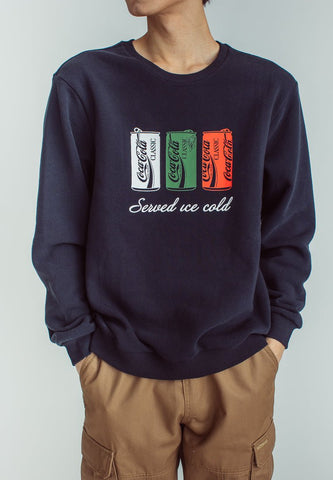 Coca-Cola Navy Blue Modern Fit Pullover with Flat Print - Mossimo PH