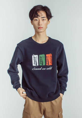 Coca-Cola Navy Blue Modern Fit Pullover with Flat Print - Mossimo PH