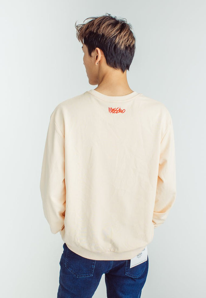 Coca-Cola Oatmeal Modern Fit Pullover with Silicon Print - Mossimo PH
