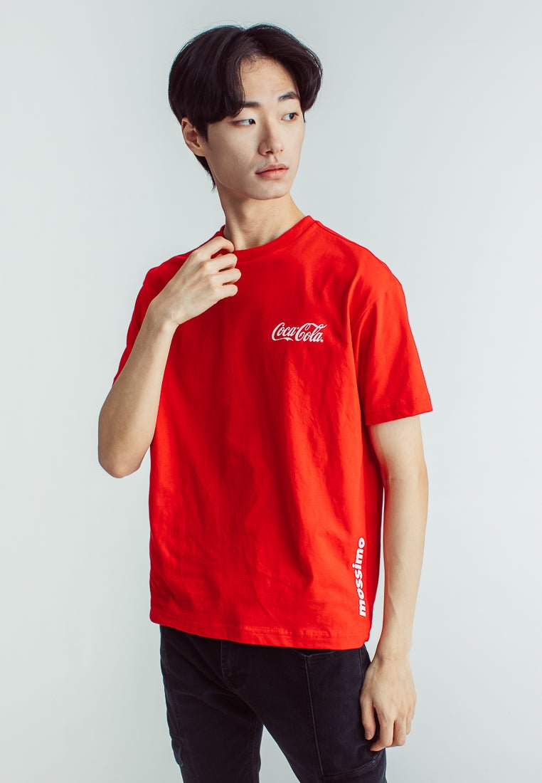 Coca-Cola Red with High Density and Flat Print Urban Fit Tee - Mossimo PH