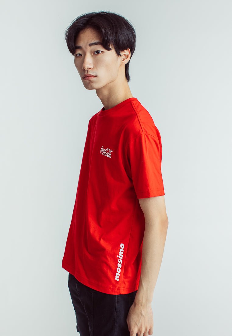 Coca-Cola Red with High Density and Flat Print Urban Fit Tee - Mossimo PH