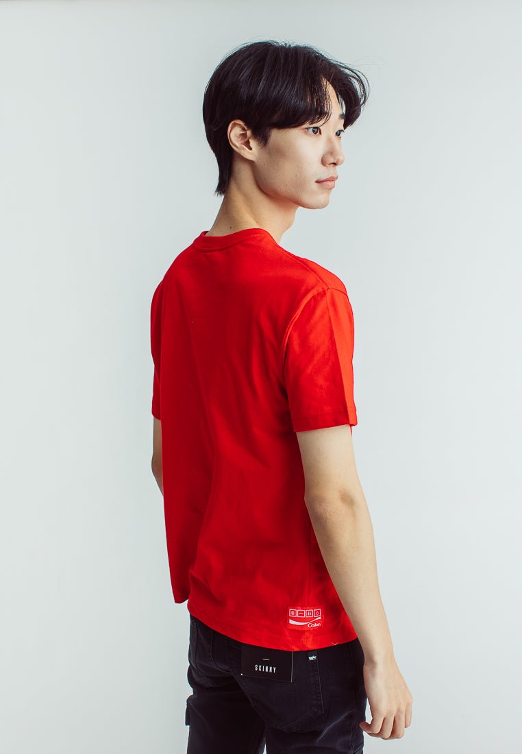 Coca-Cola Red with High Density and Flat Print Urban Fit Tee - Mossimo PH
