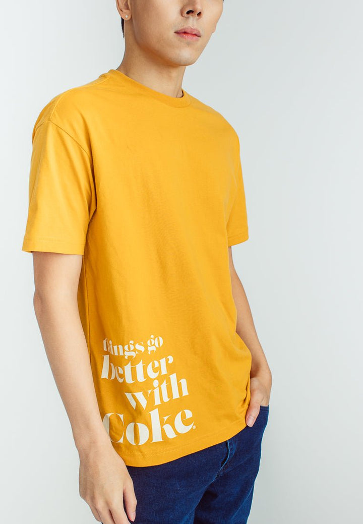 Coca-Cola Sunflower Basic Round Neck with Flat Print Urban Fit Tee - Mossimo PH