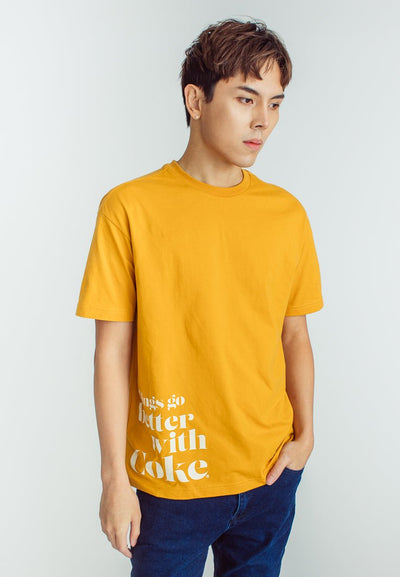 Coca-Cola Sunflower Basic Round Neck with Flat Print Urban Fit Tee - Mossimo PH