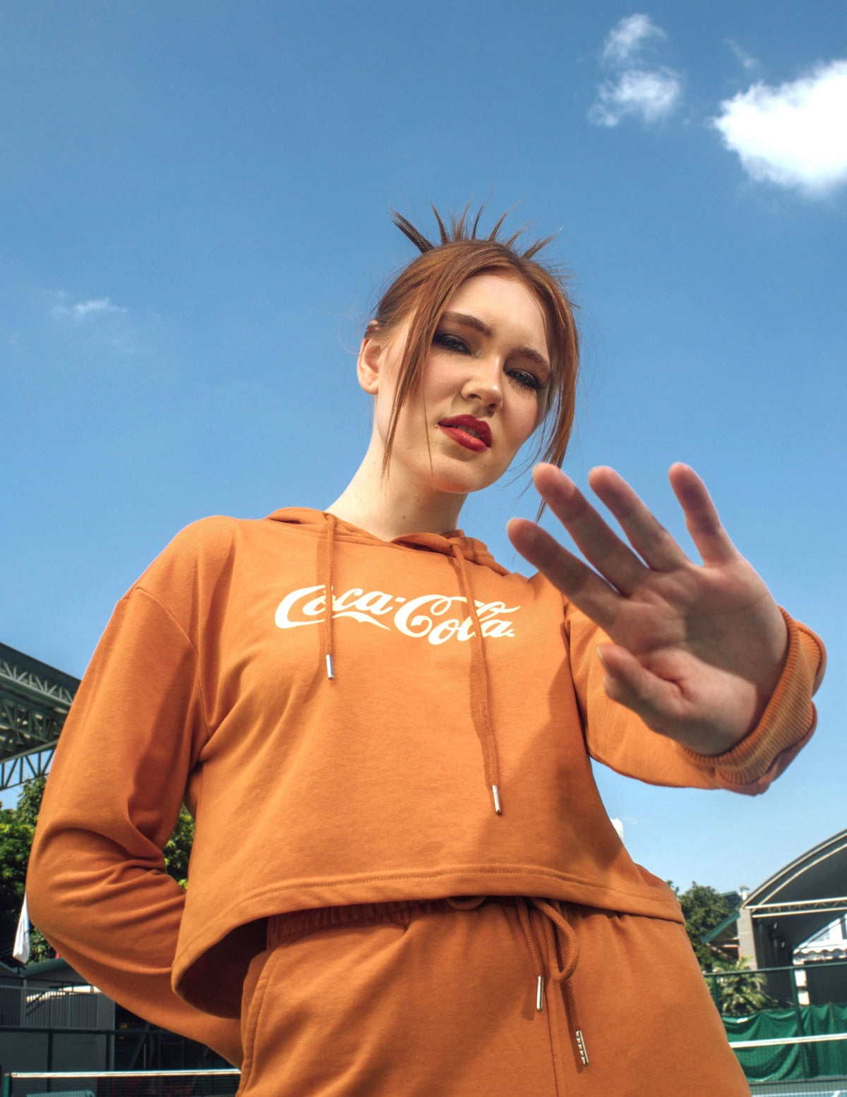 Coca-Cola Sunflower Cropped Pullover and Short Set - Mossimo PH