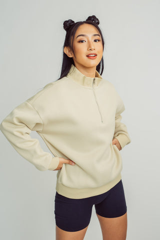 Cream Fashion Pullover Oversize with Mossimo Print Oversize Fit - Mossimo PH