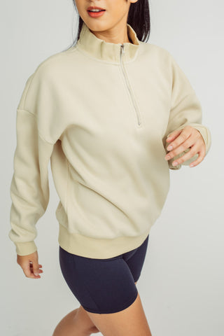 Cream Fashion Pullover Oversize with Mossimo Print Oversize Fit - Mossimo PH