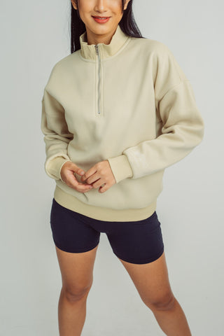Cream Fashion Pullover Oversize with Mossimo Print Oversize Fit - Mossimo PH