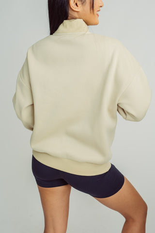 Cream Fashion Pullover Oversize with Mossimo Print Oversize Fit - Mossimo PH