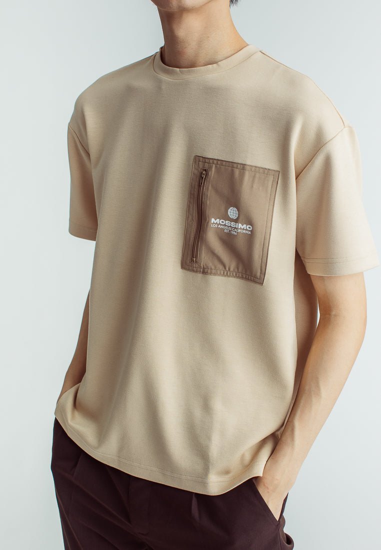 Darren Round Neck Urban Fit with Pocket and Flat Print - Mossimo PH