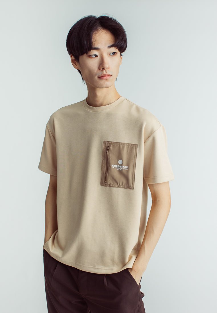 Darren Round Neck Urban Fit with Pocket and Flat Print - Mossimo PH
