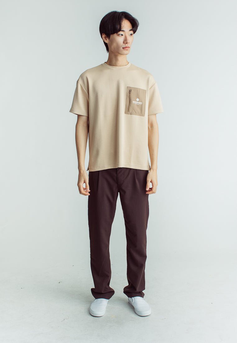 Darren Round Neck Urban Fit with Pocket and Flat Print - Mossimo PH