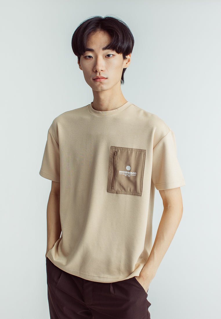 Darren Round Neck Urban Fit with Pocket and Flat Print - Mossimo PH