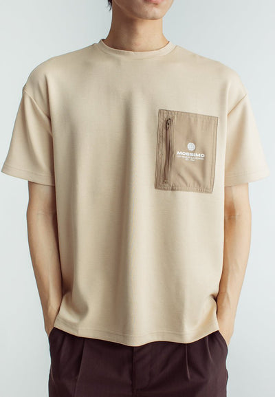 Darren Round Neck Urban Fit with Pocket and Flat Print - Mossimo PH