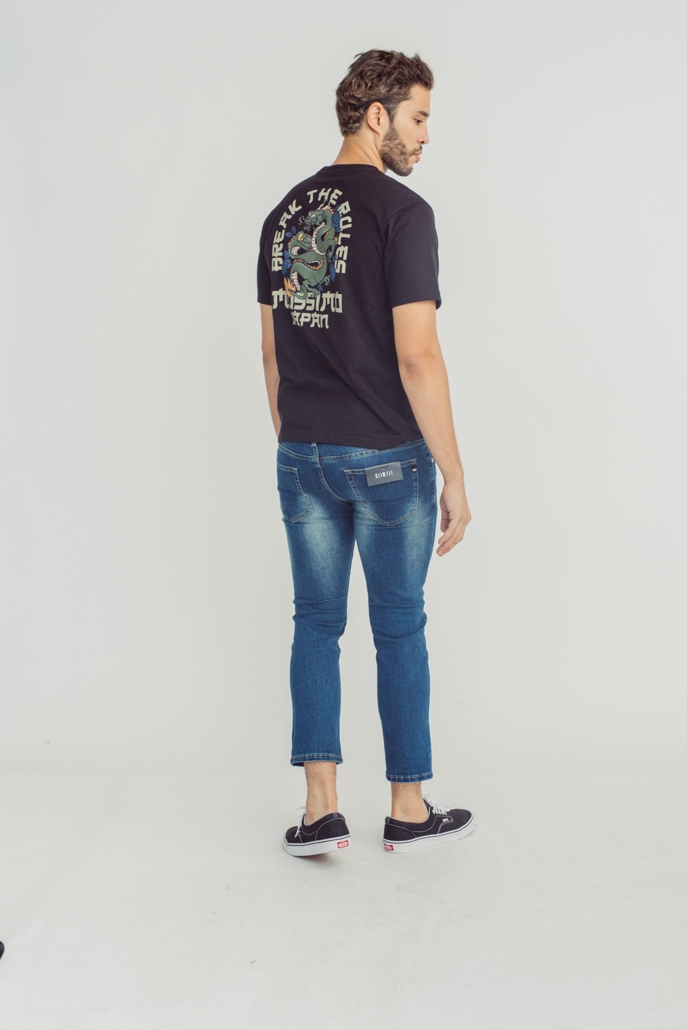 Deep Blue Slim Low Rise Ripped Cropped Jeans - Mossimo PH