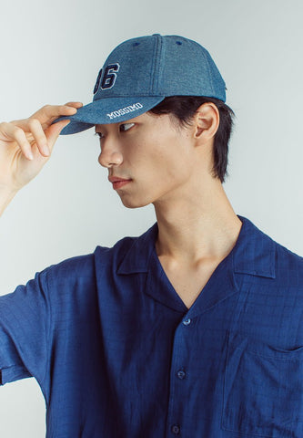 Denim Blue Baseball Cap with Embossed and Flat Embroidery - Mossimo PH
