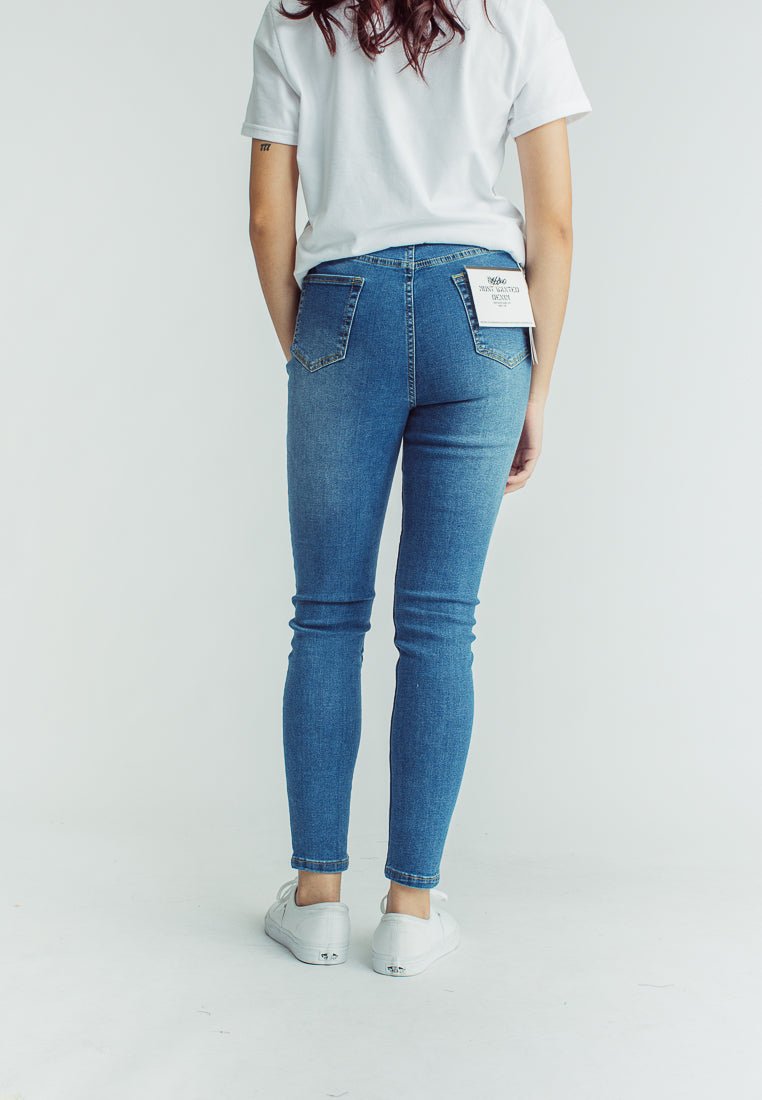 Denise Medium Blue Most Wanted Basic Five Pocket Skinny High Jeans - Mossimo PH