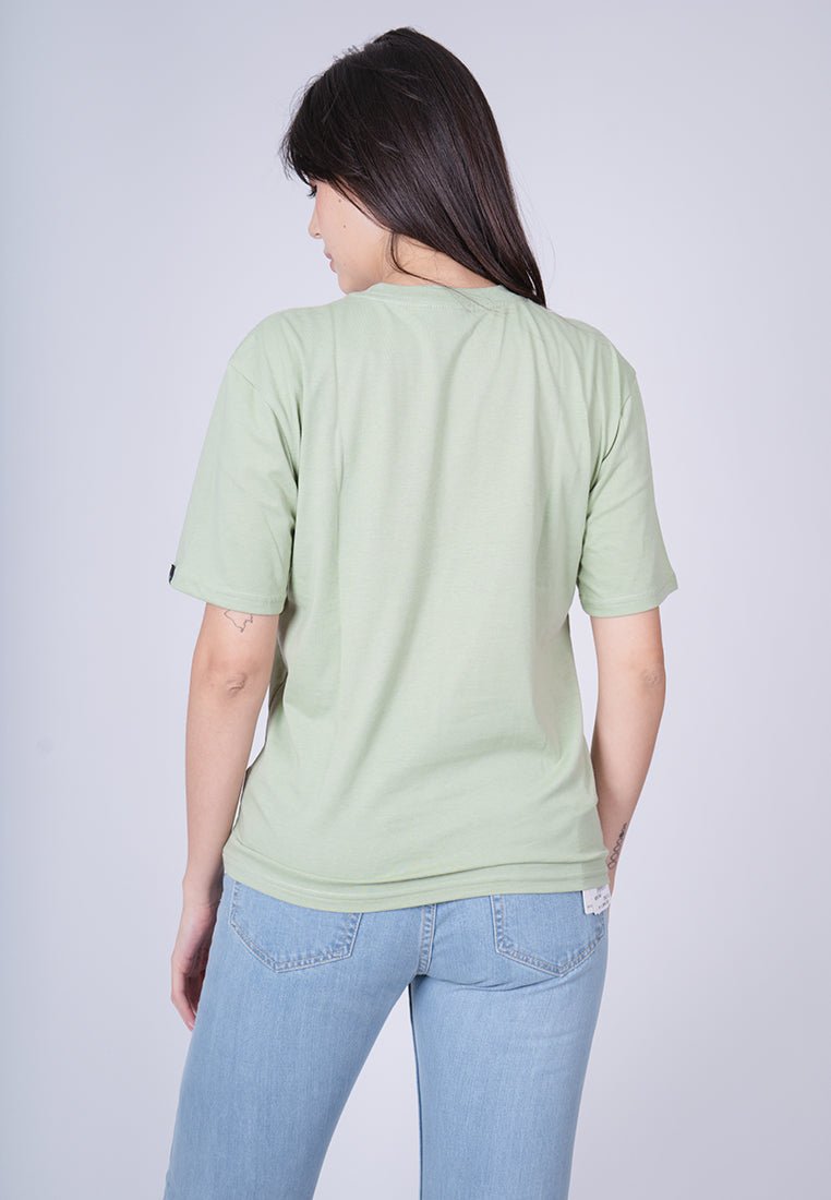Dessert Sage Free your Mind with High Density Floral Print Modern Fit Tee - Mossimo PH