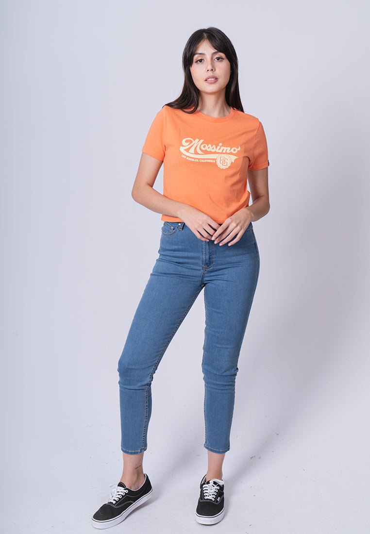 Dusty Orange with Mossimo L A Cali 86 Classic Cropped Fit Tee - Mossimo PH
