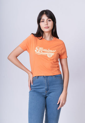 Dusty Orange with Mossimo L A Cali 86 Classic Cropped Fit Tee - Mossimo PH