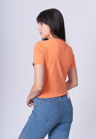 Dusty Orange with Mossimo L A Cali 86 Classic Cropped Fit Tee - Mossimo PH