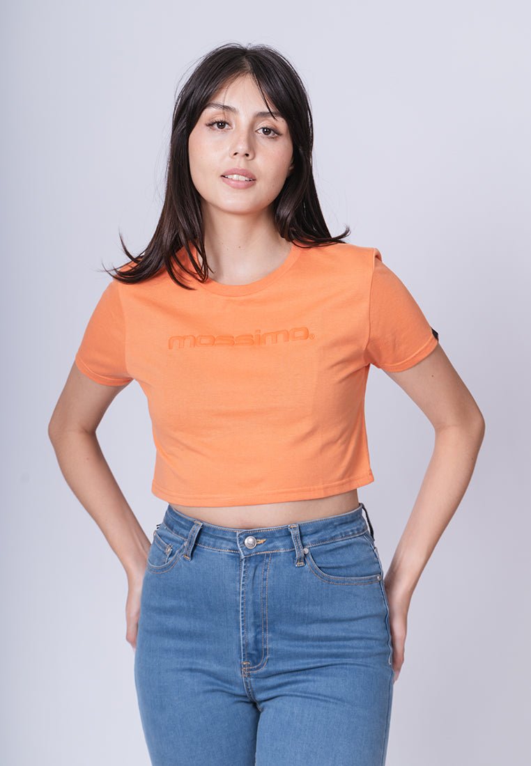 Dusty Orange with Mossimo Minimal Branding with Embossed print Super Cropped Fit Tee - Mossimo PH